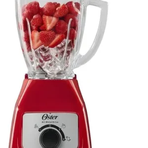 Licuadora Oster 2 Velocidades Vaso De Vidrio Roja